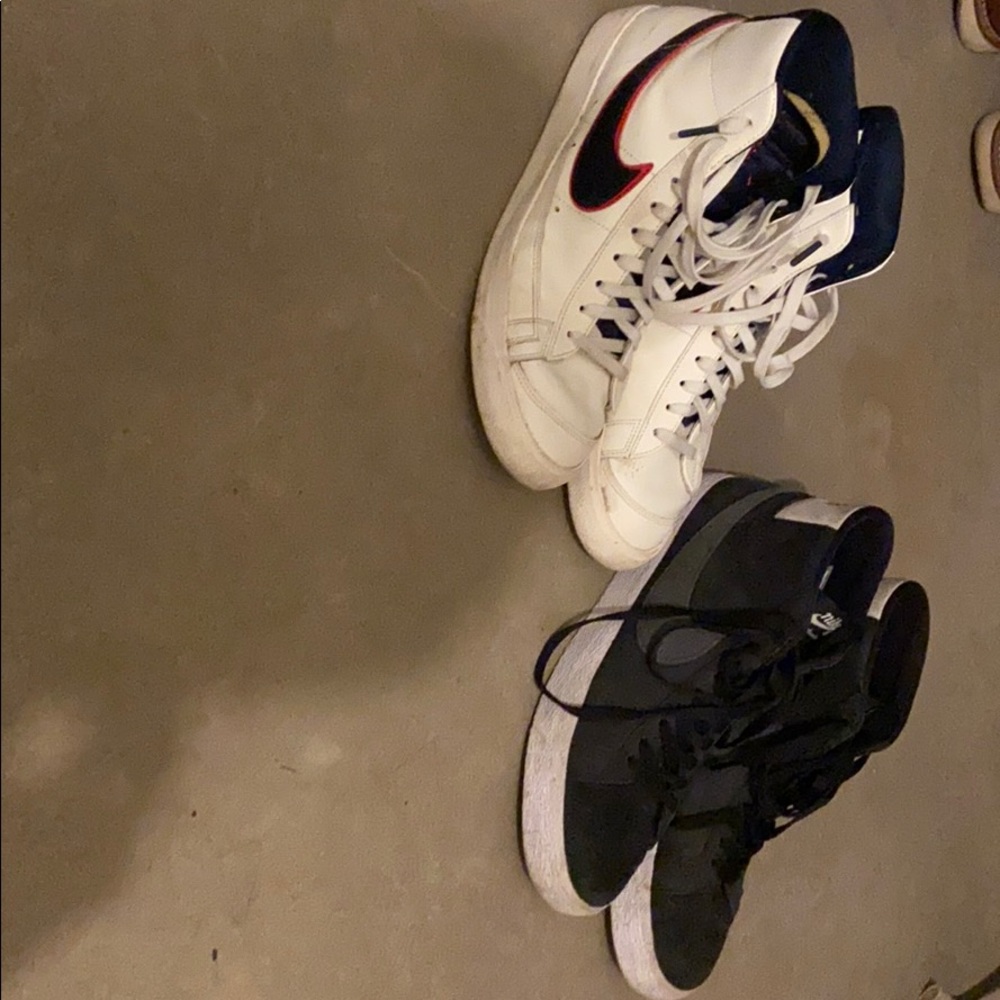 Three pairs of Nike Blazers.